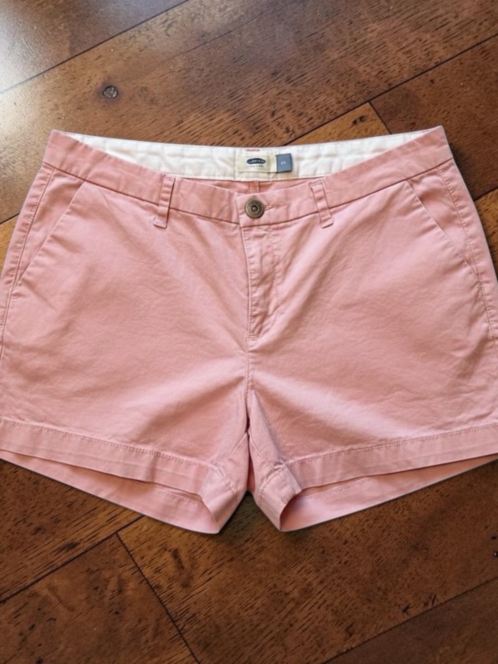 Old Navy Pink Cotton Chino Shorts Set of 2 size 8